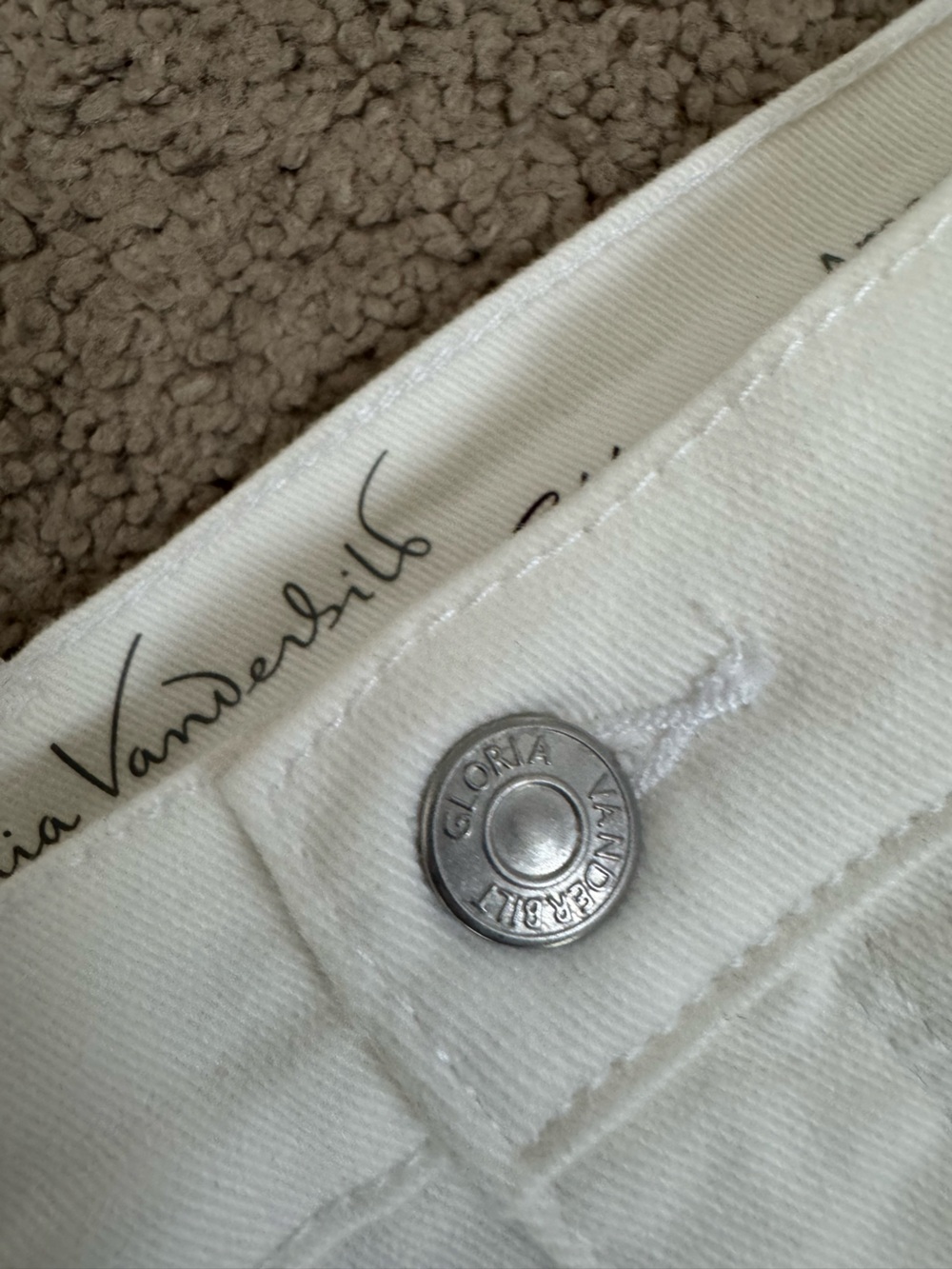 Gloria Vanderbilt slimming Amanda White Capri Jeans 14P - Picture 5 of 8
